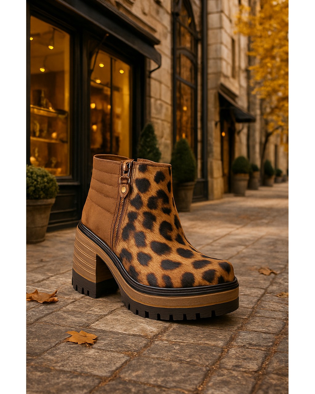 Botines animal print Pilar Estilo